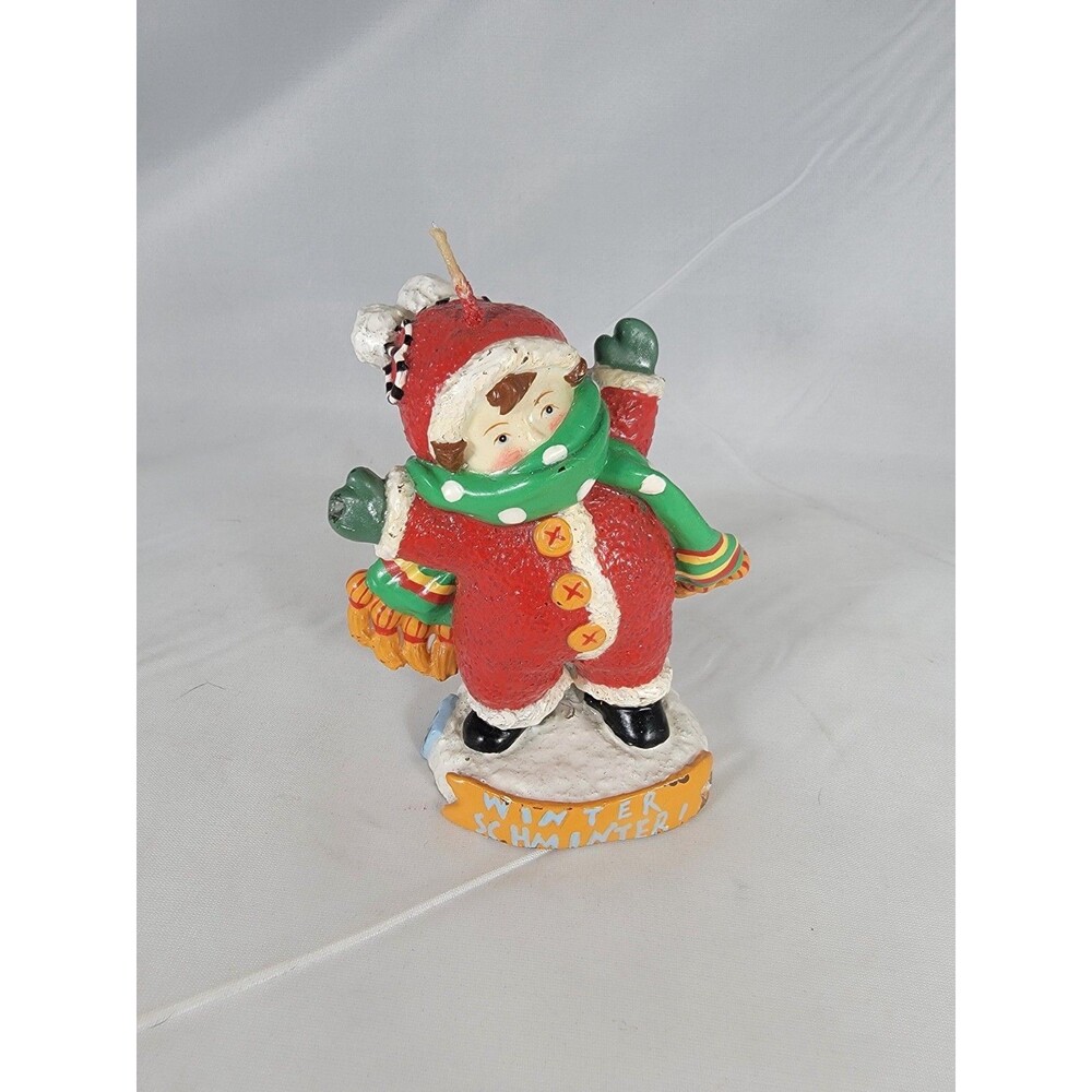 Mary Engelbreit Winter Schminter Candle 745715 Rare Vintage 1999 Original